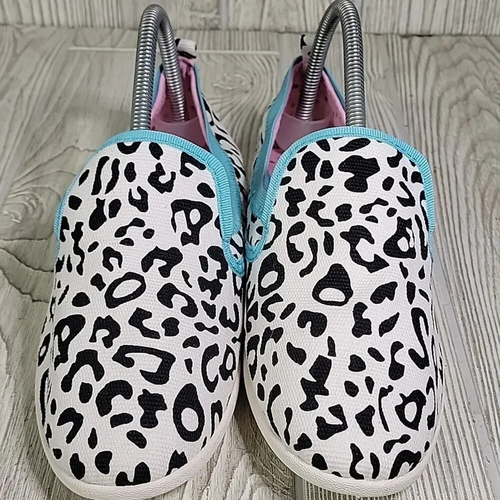 Dimmi Push Black and White Animal Print Slip On Shoes Womens Size 9 New In Box